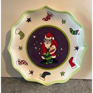 Sears/Roebuck 1999 Time out Santa Christmas plate 11 1/2 inches #1848